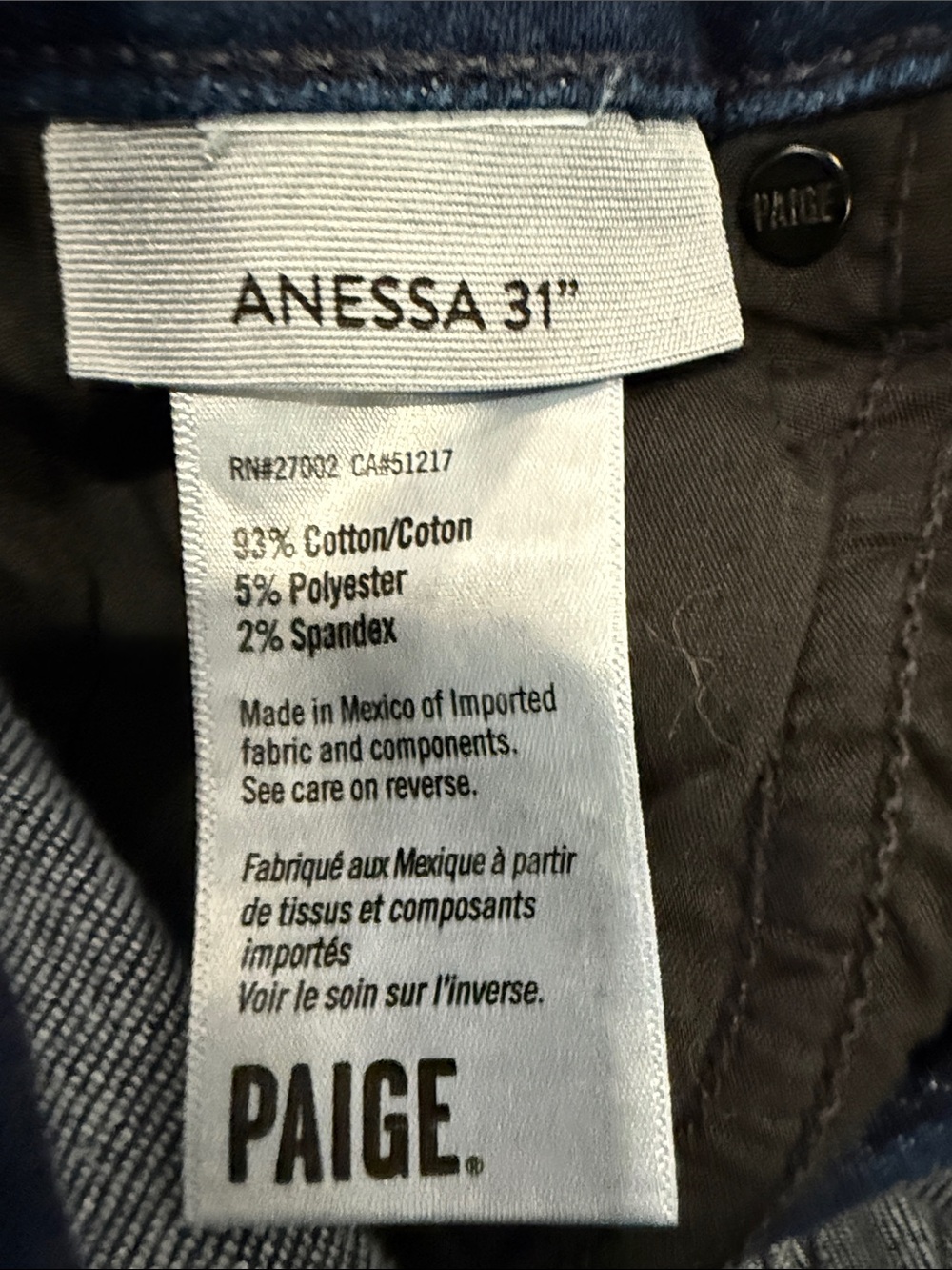 Paige Anessa 31” Jeans in Sussex wash - Picture 7 of 13